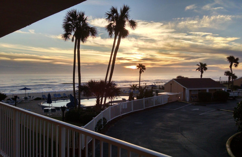 Balcony view at Coral Sands Oceanfront Resort.