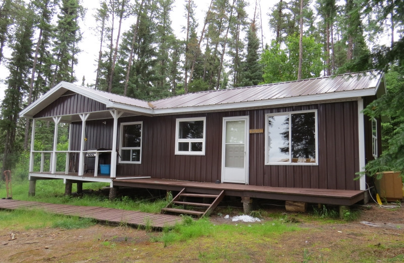 Cabin exterior at Clark's Resorts & Outposts.