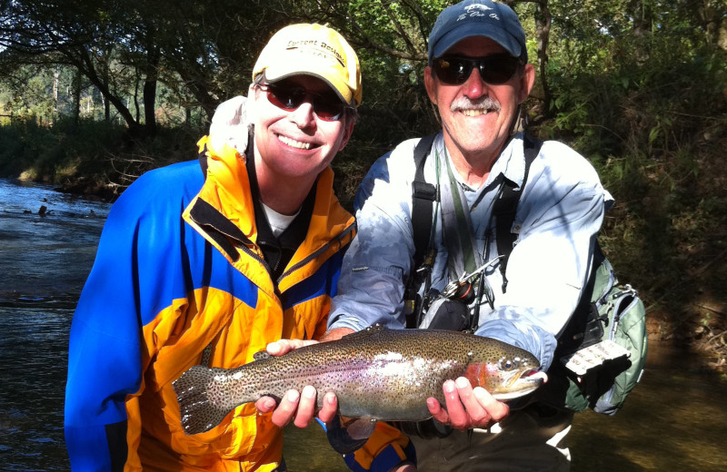 Fishing at Sautee Mountain Retreat.