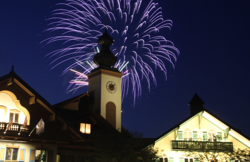 Fireworks at Bavarian Inn of Frankenmuth.