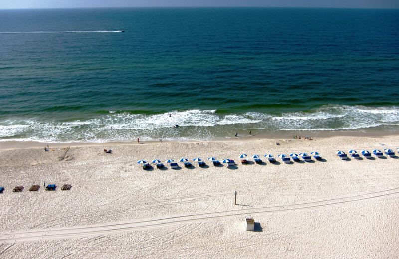 Beach at Gulf Shores Vacation Rentals.