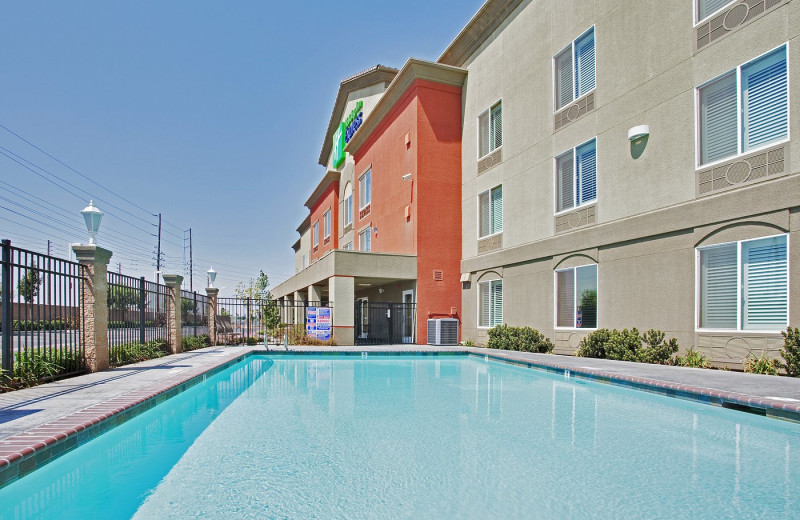 Outdoor pool at Holiday Inn Express Hotel 