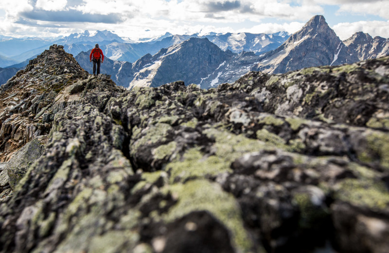 Mountain hiking at Cariboos Lodge.
