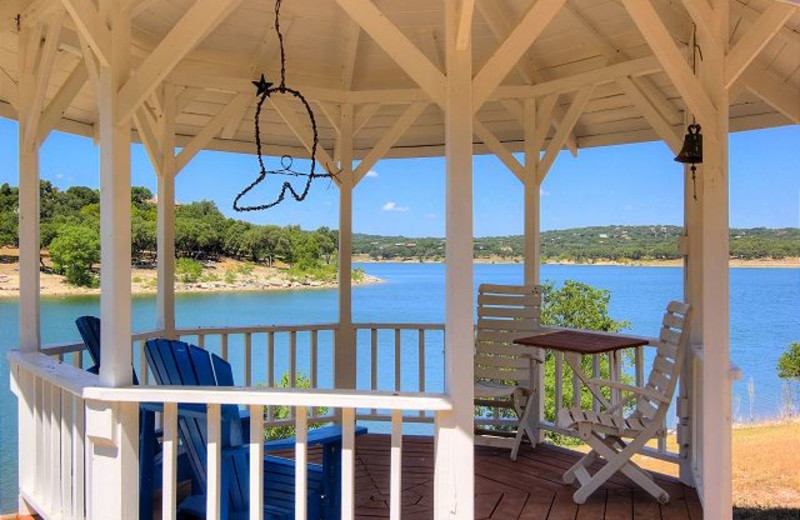 Rental gazebo at New Braunfels Escapes.