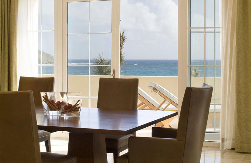 Guest dining table at The Westin Dawn Beach Resort & Spa.