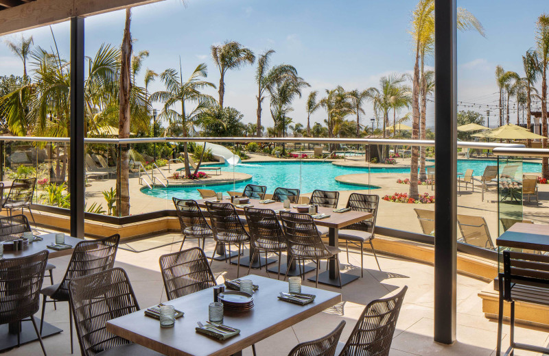 Patio and pool at Sheraton Carlsbad Resort 