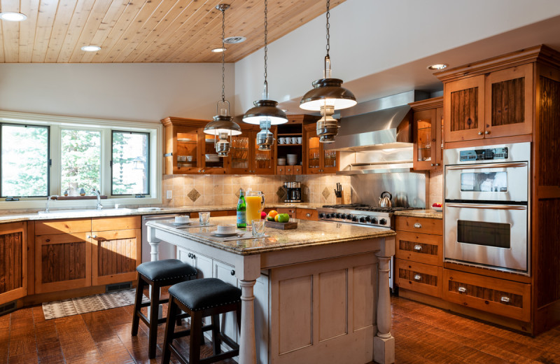 Rental kitchen at Natural Retreats Park City.