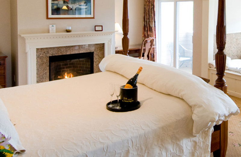 Guest room at The Meadowmere Resort.