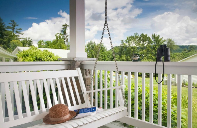 Guest balcony at Sugar Hill Inn.