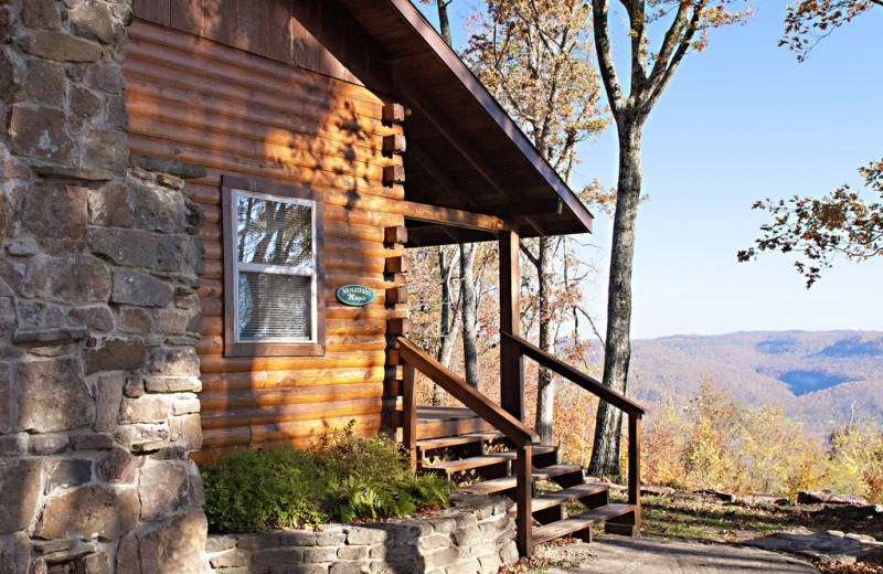 Cabin exterior at Buffalo Outdoor Center.