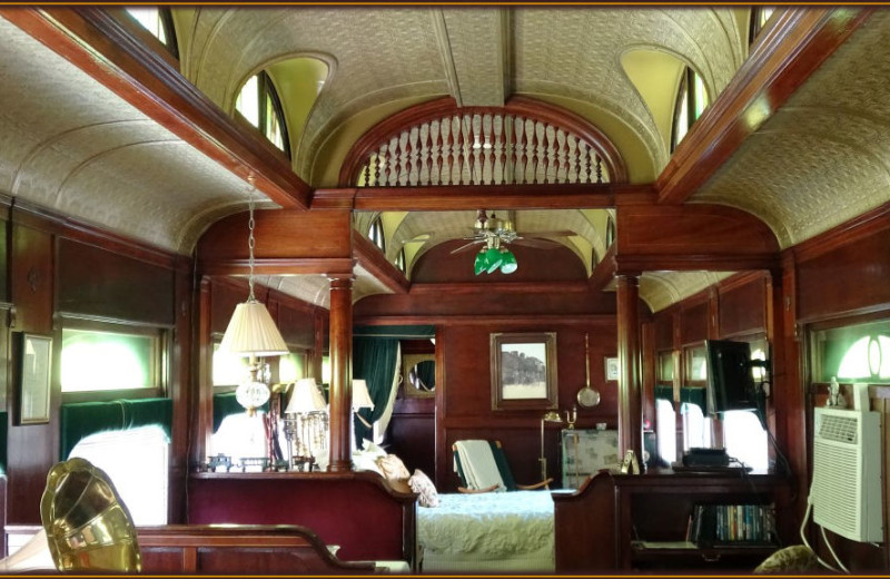 Guest room at Whistle Stop Inn Bed & Breakfast.