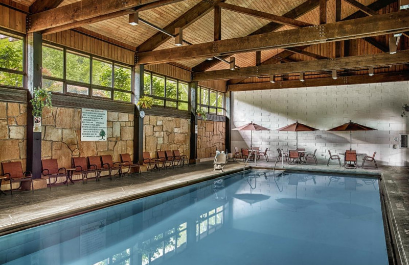 Indoor pool at Mohican Lodge 