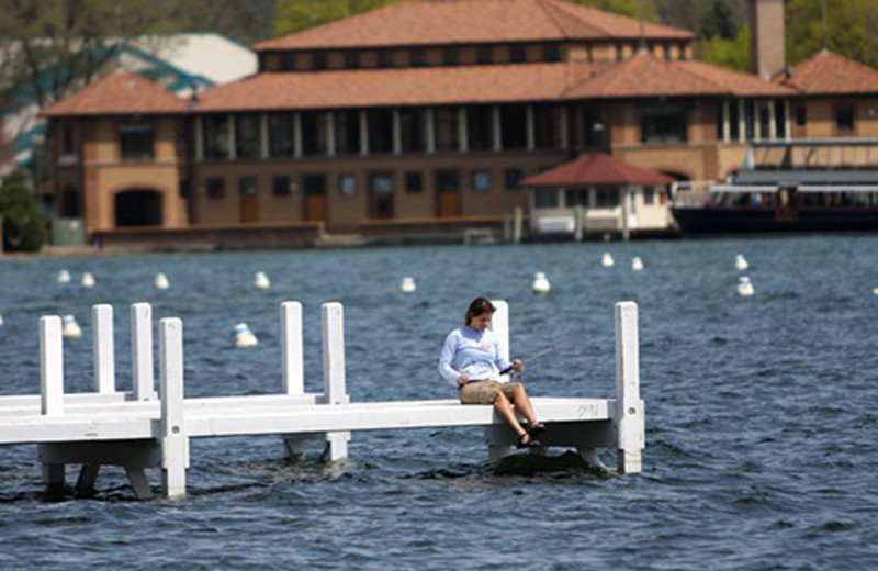 Fishing at Eleven Gables Inn.