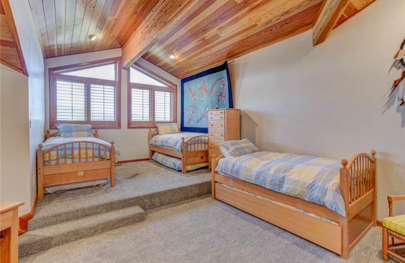 Rental bedroom at Alpine Ski Properties.