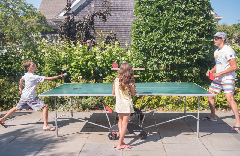 Ping pong at Winnetu Oceanside Resort.