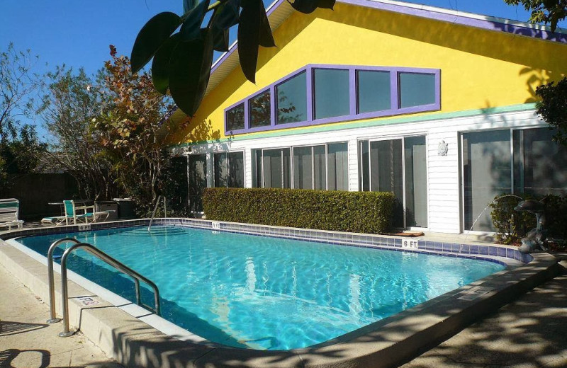 Vacation rental pool at Whispers Resort.