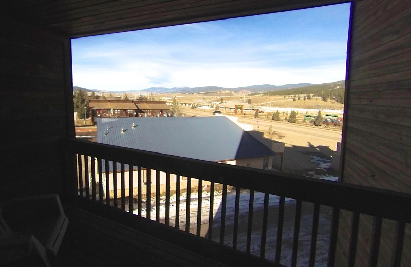 Deck view at Elk Horn Lodge.