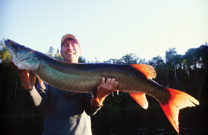 Fishing at Tetu Island Lodge.