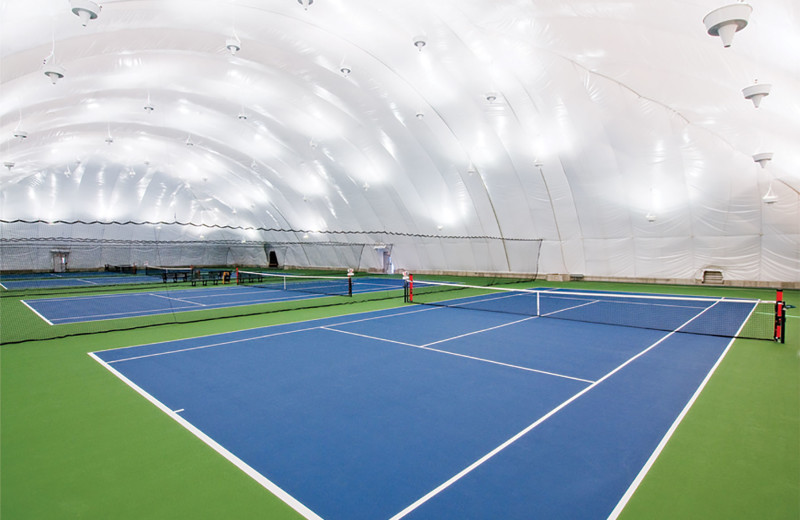 Tennis court at Turning Stone Resort Casino.