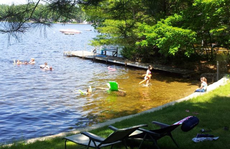 Lake at Highland Lake Resort.