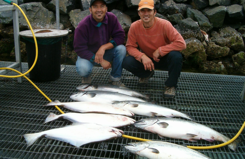 Fishing at Tofino Lodge.
