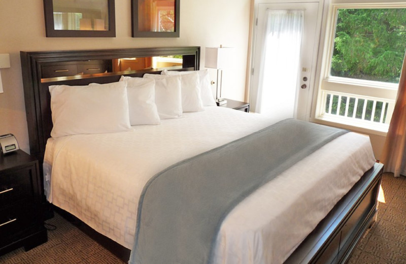 Guest room at Fairway Suites.