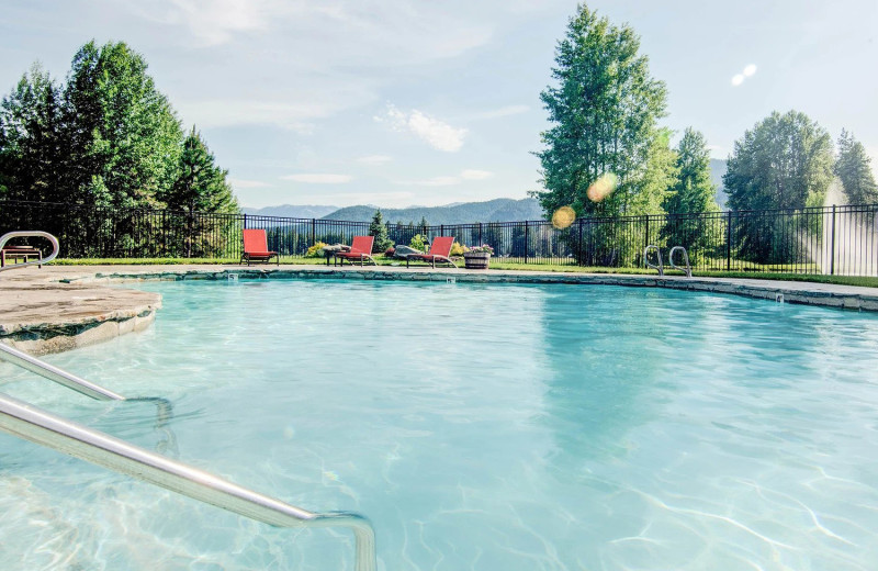 Outdoor pool at Mountain Springs Lodge.