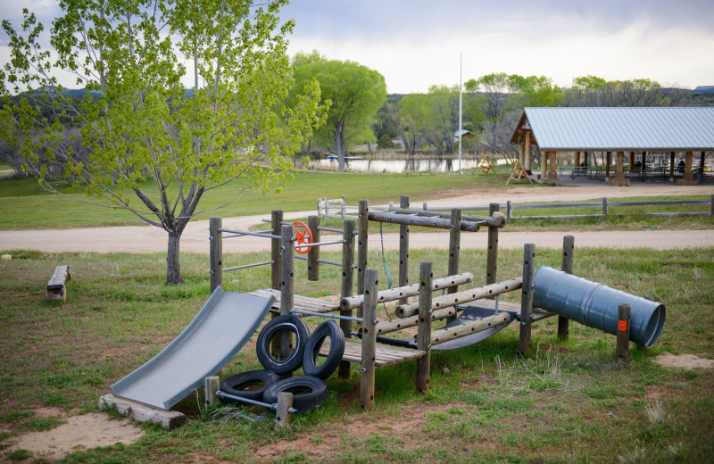 Playground at Clear Creek Family Ranch.