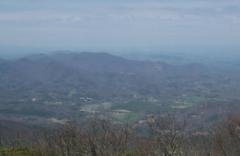 Mountain view at Cabins at Highland Falls.