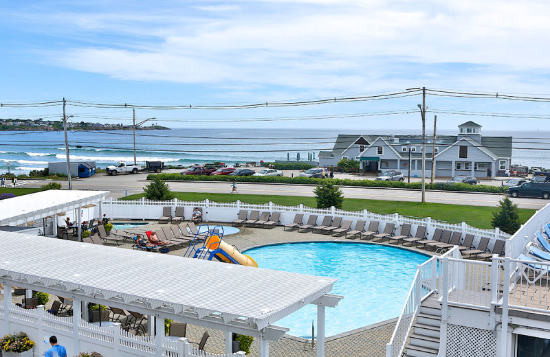 Outdoor pool at Anchorage Inn.