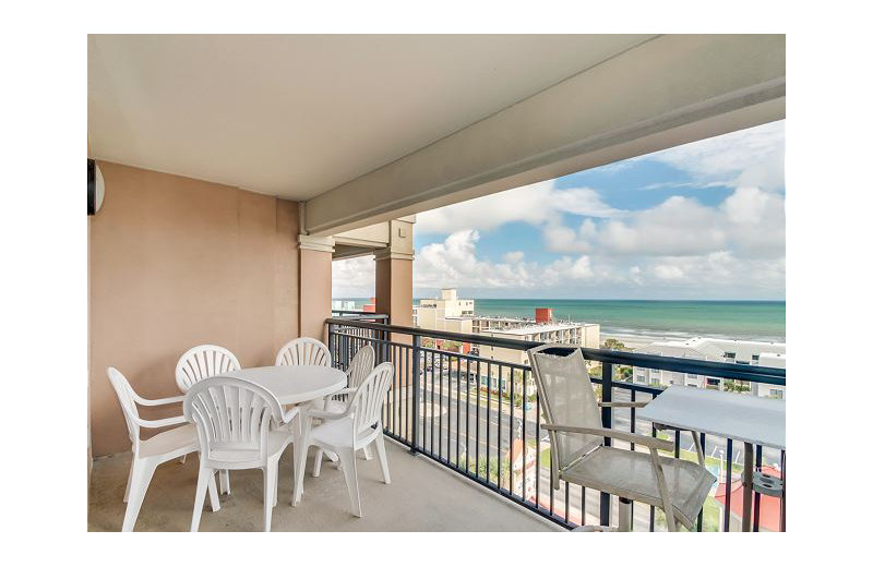 Rental balcony at North Beach Vacation Rentals.