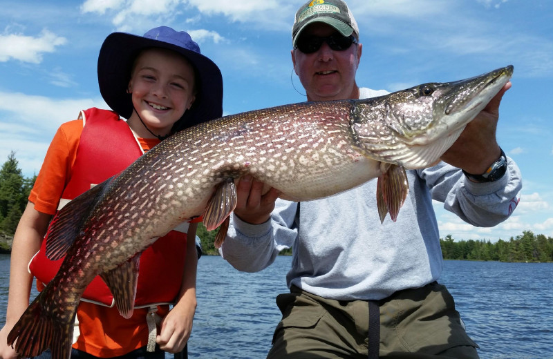 Fishing at Rainy Lake Houseboats.