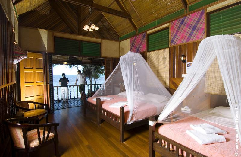 Guest room at Lankayan Island Resort.