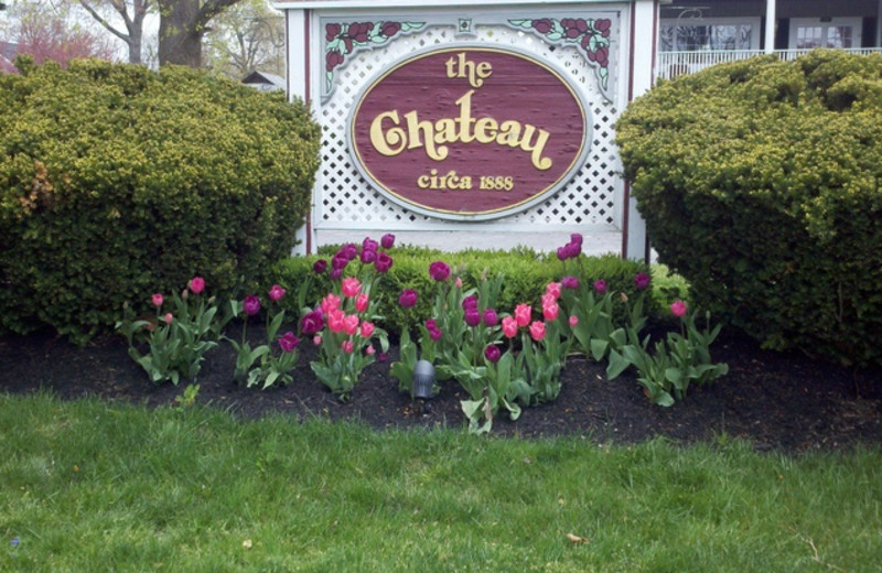 The Chateau Inn & Suites sign.