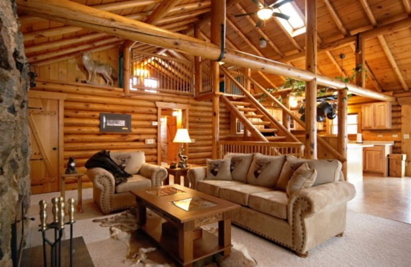 Cottage living room at Grand Cottages.