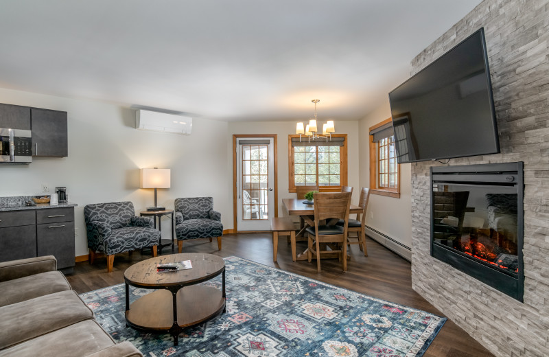 Guest room at Grey Fox Inn.