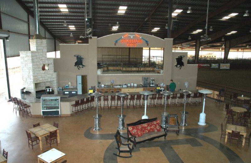 The largest granite top bar in Texas is at Circle T Arena.