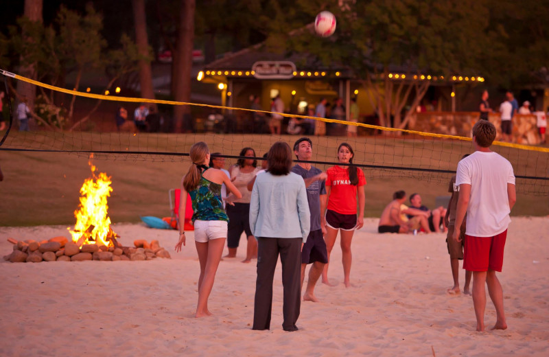 Volleyball court at Callaway Gardens.