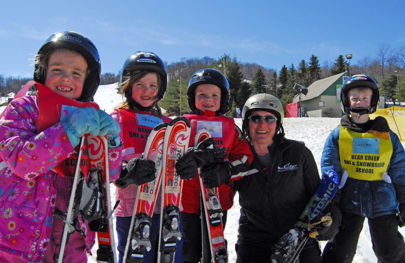 Skiing at Bear Creek Mountain Resort.