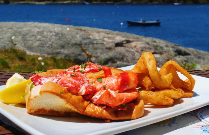 Dining at Sebasco Harbor Resort.