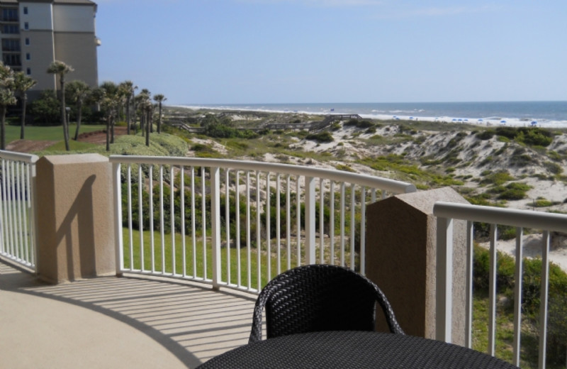 Rental balcony view at Amelia Island Rentals, Inc.