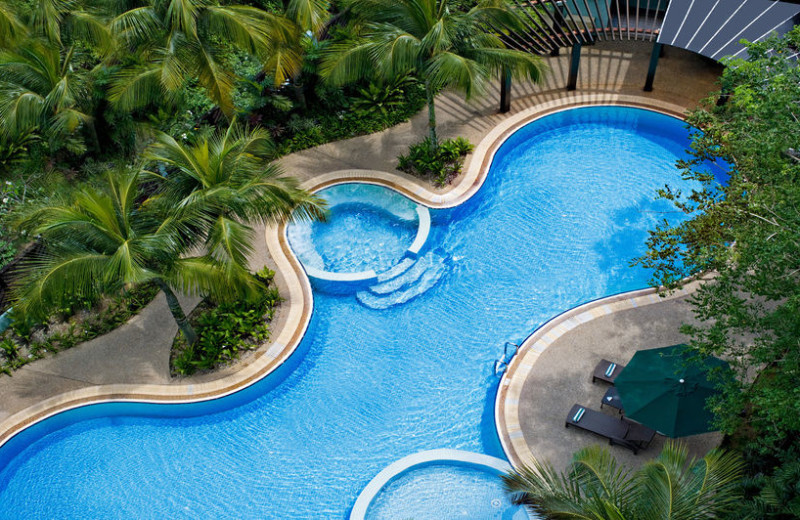 Outdoor pool at Eastin Hotel.