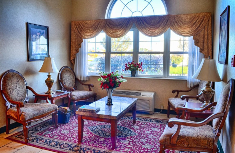 Lobby view at BridgePointe Inn & Suites.