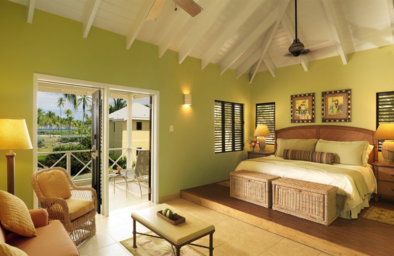 Guest room at The Nisbet Plantation Beach Club.