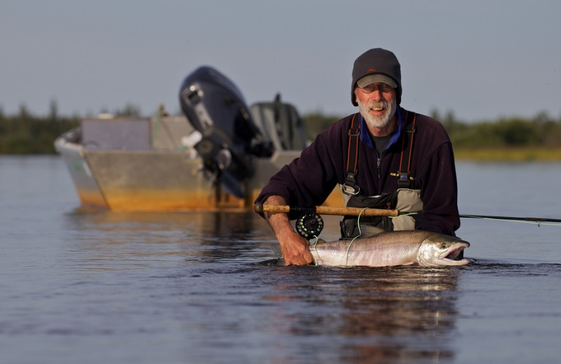 Fishing at Alagnak Lodge.