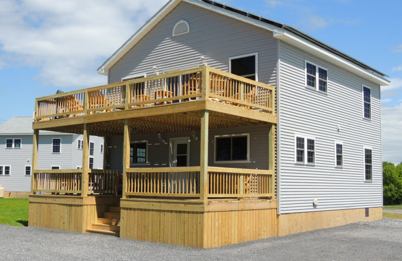 Cottage exterior at Angel Rock Waterfront Cottages.