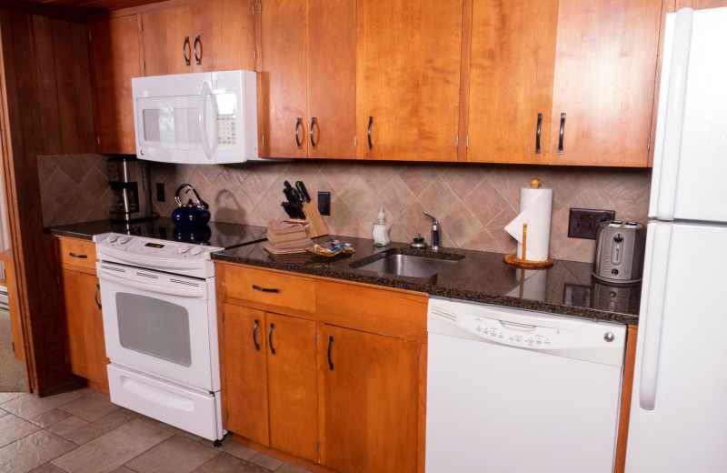 Villa kitchen at Lutsen Sea Villas.