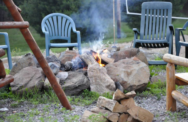 Campfires at Spot in the Woods Lodging.