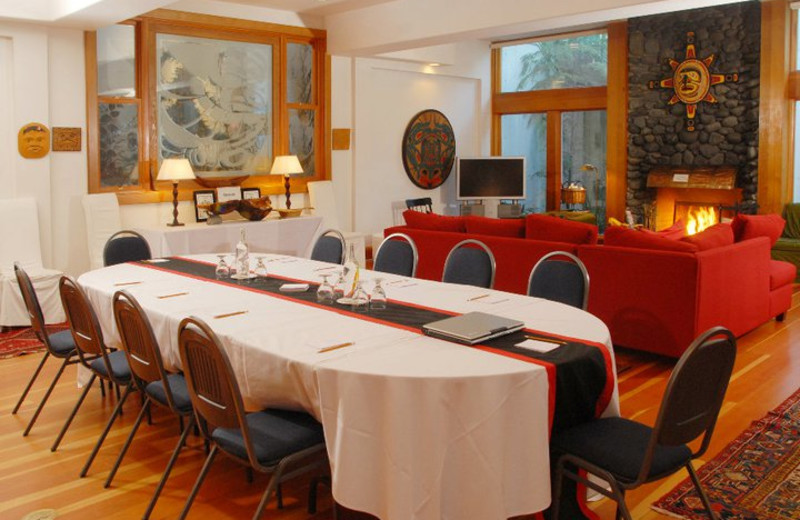 Meeting room at Sooke Harbour House.