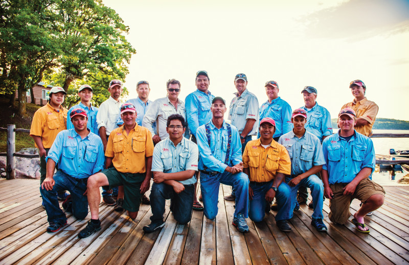 Group at Tetu Island Lodge.